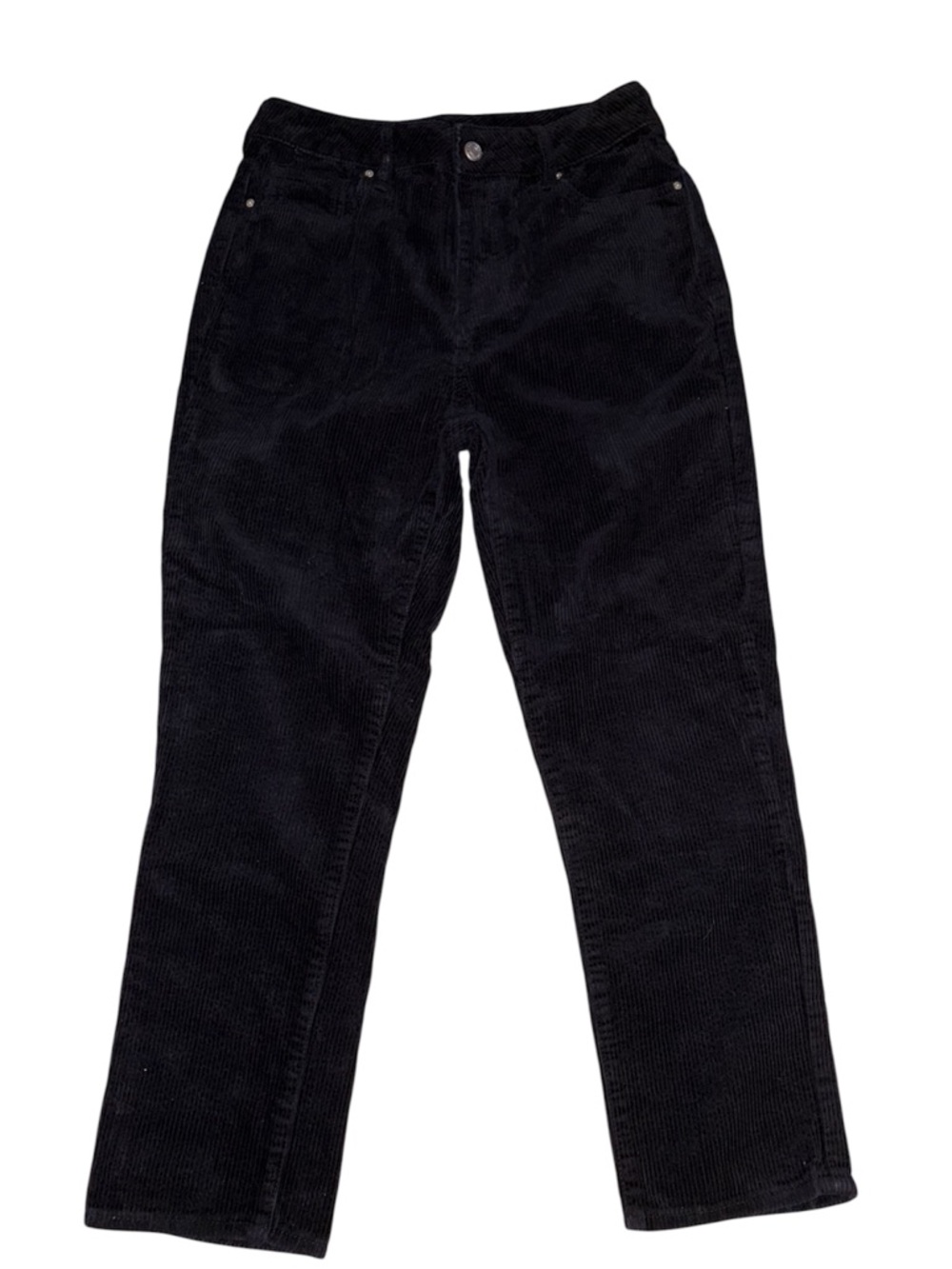 PacSun Women’s Black Corduroy Mom Pants Size 28 Everyday, baggy, 90s, Goth